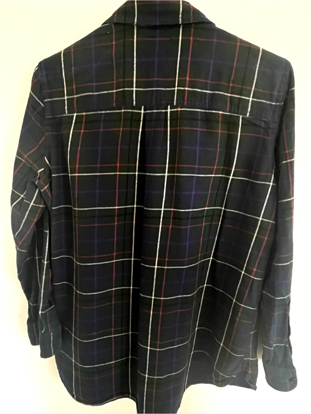 Madewell Plaid Flannel Shirt Blue Green Red Long Sleeve Button Up Womens M - Picture 6 of 6